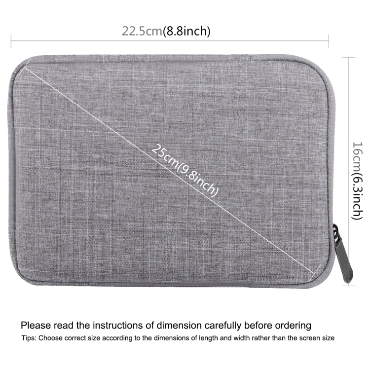 HAWEEL 7.9 inch Sleeve Case Zipper Briefcase Carrying Bag, For iPad mini 4 / iPad mini 3 / iPad mini 2 / iPad mini, Galaxy, Lenovo, Sony, Xiaomi, Huawei 7.9 inch Tablets(Grey) - free shipping - PMC Jewellery - Order now!