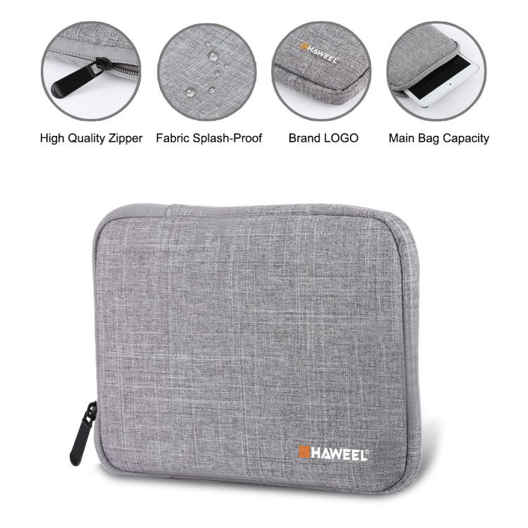 HAWEEL 7.9 inch Sleeve Case Zipper Briefcase Carrying Bag, For iPad mini 4 / iPad mini 3 / iPad mini 2 / iPad mini, Galaxy, Lenovo, Sony, Xiaomi, Huawei 7.9 inch Tablets(Grey) - free shipping - PMC Jewellery - Order now!