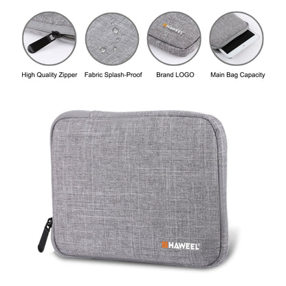 HAWEEL 7.9 inch Sleeve Case Zipper Briefcase Carrying Bag, For iPad mini 4 / iPad mini 3 / iPad mini 2 / iPad mini, Galaxy, Lenovo, Sony, Xiaomi, Huawei 7.9 inch Tablets(Grey) - free shipping - PMC Jewellery - Order now!