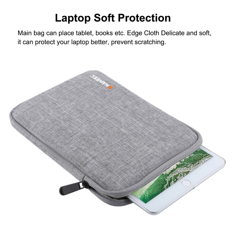 HAWEEL 7.9 inch Sleeve Case Zipper Briefcase Carrying Bag, For iPad mini 4 / iPad mini 3 / iPad mini 2 / iPad mini, Galaxy, Lenovo, Sony, Xiaomi, Huawei 7.9 inch Tablets(Grey) - free shipping - PMC Jewellery - Order now!