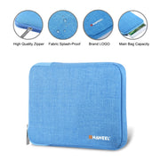HAWEEL 7.9 inch Sleeve Case Zipper Briefcase Carrying Bag, For iPad mini 4 / iPad mini 3 / iPad mini 2 / iPad mini, Galaxy, Lenovo, Sony, Xiaomi, Huawei 7.9 inch Tablets(Blue)