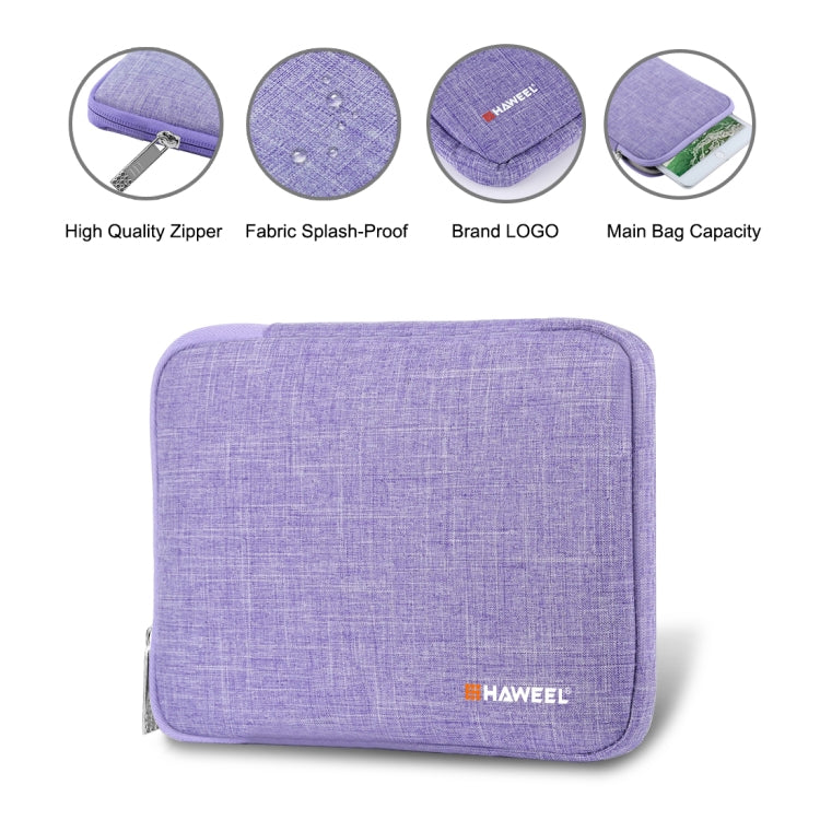 HAWEEL 7.9 inch Sleeve Case Zipper Briefcase Carrying Bag, For iPad mini 4 / iPad mini 3 / iPad mini 2 / iPad mini, Galaxy, Lenovo, Sony, Xiaomi, Huawei 7.9 inch Tablets(Purple) - free shipping - PMC Jewellery - Order now!