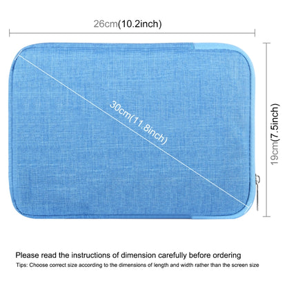 HAWEEL 9.7 inch Sleeve Case Zipper Briefcase Carrying Bag, For iPad 9.7 inch / iPad Pro 9.7 inch, Galaxy, Lenovo, Sony, Xiaomi, Huawei 9.7 inch Tablets(Blue) - free shipping - PMC Jewellery - Order now!