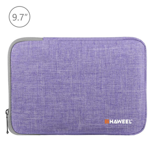 HAWEEL 9.7 inch Sleeve Case Zipper Briefcase Carrying Bag, For iPad 9.7 inch / iPad Pro 9.7 inch, Galaxy, Lenovo, Sony, Xiaomi, Huawei 9.7 inch Tablets(Purple) - free shipping - PMC Jewellery - Order now!