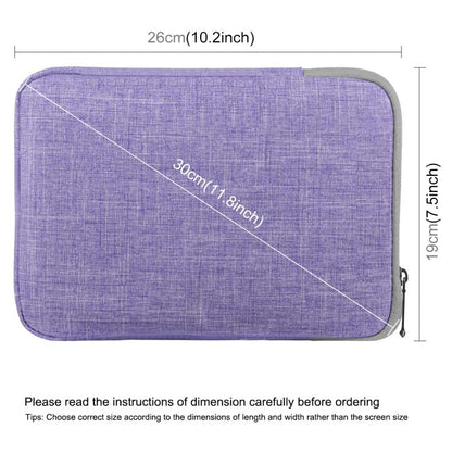 HAWEEL 9.7 inch Sleeve Case Zipper Briefcase Carrying Bag, For iPad 9.7 inch / iPad Pro 9.7 inch, Galaxy, Lenovo, Sony, Xiaomi, Huawei 9.7 inch Tablets(Purple) - free shipping - PMC Jewellery - Order now!