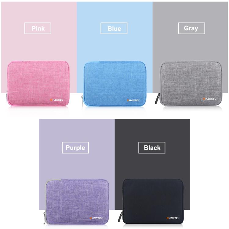 HAWEEL 9.7 inch Sleeve Case Zipper Briefcase Carrying Bag, For iPad 9.7 inch / iPad Pro 9.7 inch, Galaxy, Lenovo, Sony, Xiaomi, Huawei 9.7 inch Tablets(Purple) - free shipping - PMC Jewellery - Order now!