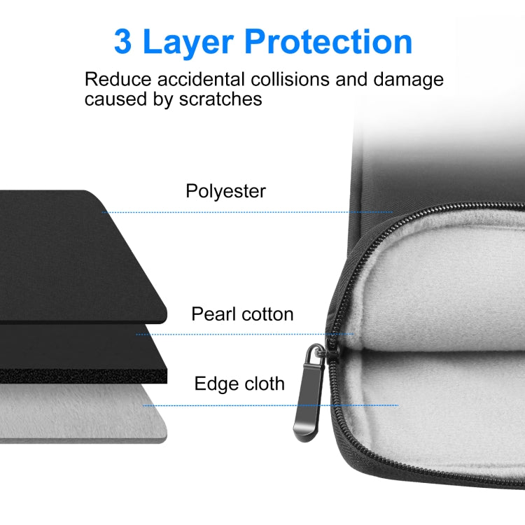HAWEEL 11 inch Sleeve Case Zipper Briefcase Carrying Bag For Macbook, Samsung, Lenovo, Sony, DELL Alienware, CHUWI, ASUS, HP, 11 inch and Below Laptops / Tablets(Black) - 10 - 11 inch by HAWEEL | Online Shopping South Africa | PMC Jewellery | Buy Now Pay Later Mobicred