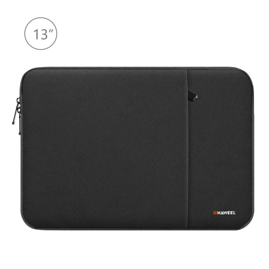 HAWEEL 13.0 inch Sleeve Case Zipper Briefcase Laptop Carrying Bag, For Macbook, Samsung, Lenovo, Sony, DELL Alienware, CHUWI, ASUS, HP, 13 inch and Below Laptops(Black) - free shipping - PMC Jewellery - Order now!