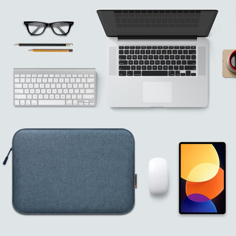 HAWEEL 13 inch Laptop Sleeve Case Zipper Briefcase Bag for 12.5-13.5 inch Laptop(Dark Blue) - 12.1 inch by HAWEEL | Online Shopping South Africa | PMC TechLife | Buy Now Pay Later Mobicred
