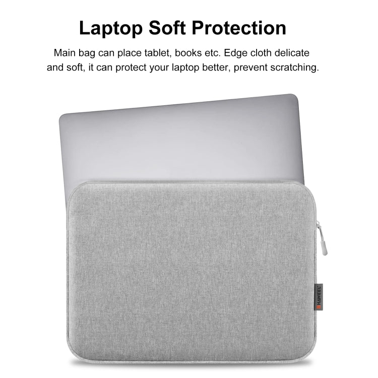 HAWEEL 16 inch Laptop Sleeve Case Zipper Briefcase Bag for 15-16.7 inch Laptop(Grey) - free shipping - PMC TechLife - Order now!