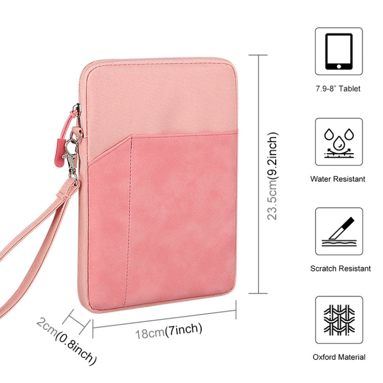 HAWEEL Splash-proof Pouch Sleeve Tablet Bag for iPad mini, 7.9-8.4 inch Tablets(Pink) - free shipping - PMC Jewellery - Order now!