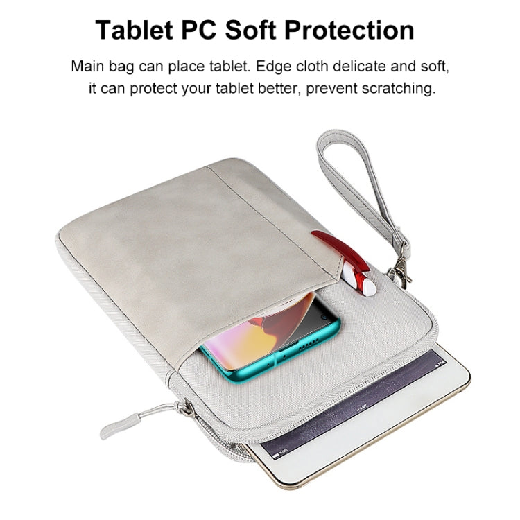 HAWEEL Splash-proof Pouch Sleeve Tablet Bag for iPad mini, 7.9-8.4 inch Tablets(Light Grey) - free shipping - PMC Jewellery - Order now!