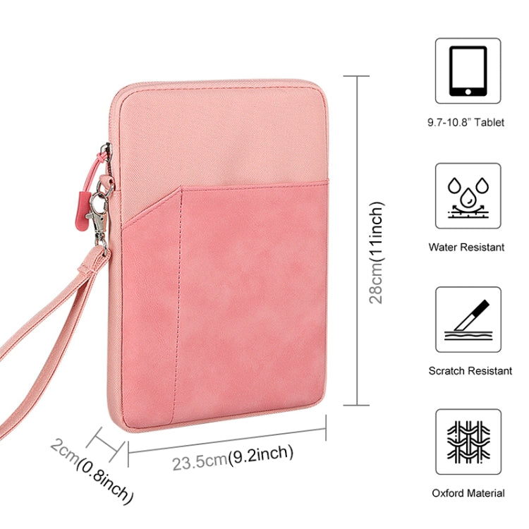 HAWEEL Splash-proof Pouch Sleeve Tablet Bag for iPad, 9.7 -11 inch Tablets(Pink) - free shipping - PMC Jewellery - Order now!