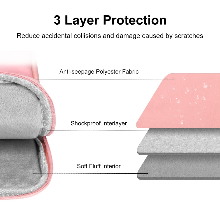 HAWEEL Splash-proof Pouch Sleeve Tablet Bag for iPad, 9.7 -11 inch Tablets(Pink) - free shipping - PMC Jewellery - Order now!