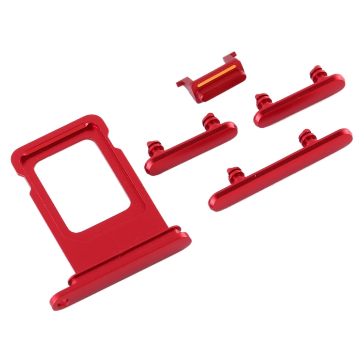 SIM Card Tray + Side Key for iPhone 11(Red) - Others by PMc TechLife | Online Shopping South Africa | PMc TechLife | Buy Now Pay Later Mobicred