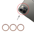 3 PCS Rear Camera Glass Lens Metal Protector Hoop Ring for iPhone 12 Pro(Gold) - Camera Series by PMc TechLife | Online Shopping South Africa | PMc TechLife | Buy Now Pay Later Mobicred