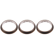 3 PCS Rear Camera Glass Lens Metal Protector Hoop Ring for iPhone 12 Pro(Gold)