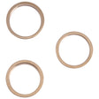 3 PCS Rear Camera Glass Lens Metal Outside Protector Hoop Ring for iPhone 13 Pro Max(Gold) - Camera Series by PMc TechLife | Online Shopping South Africa | PMc TechLife | Buy Now Pay Later Mobicred