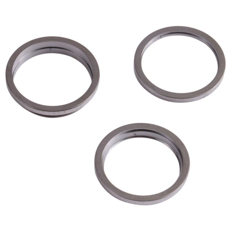 3 PCS Rear Camera Glass Lens Metal Outside Protector Hoop Ring for iPhone 13 Pro(Black) - Camera Series by PMc TechLife | Online Shopping South Africa | PMc TechLife | Buy Now Pay Later Mobicred