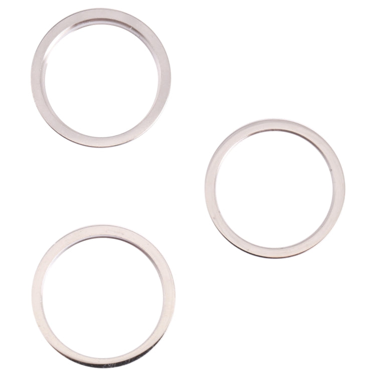 3 PCS Rear Camera Glass Lens Metal Outside Protector Hoop Ring for iPhone 13 Pro(White) - Camera Series by PMc TechLife | Online Shopping South Africa | PMc TechLife | Buy Now Pay Later Mobicred