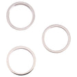 3 PCS Rear Camera Glass Lens Metal Outside Protector Hoop Ring for iPhone 13 Pro(White) - Camera Series by PMc TechLife | Online Shopping South Africa | PMc TechLife | Buy Now Pay Later Mobicred