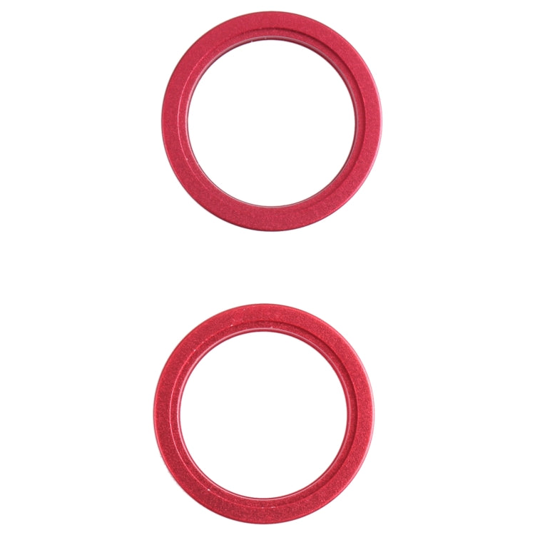 2 PCS Rear Camera Glass Lens Metal Outside Protector Hoop Ring for iPhone 13 mini(Red) - Camera Series by PMc TechLife | Online Shopping South Africa | PMc TechLife | Buy Now Pay Later Mobicred