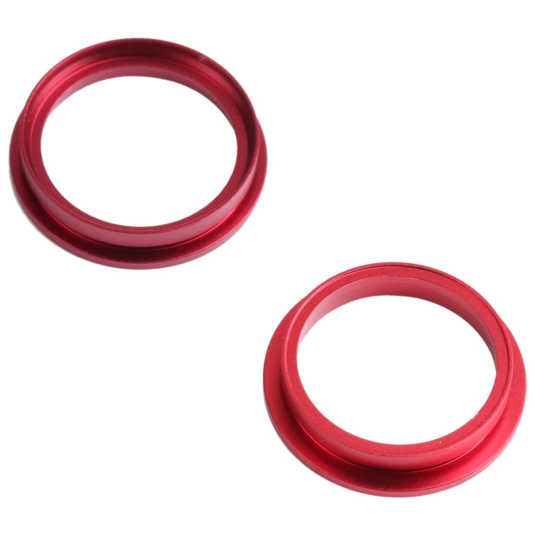 2 PCS Rear Camera Glass Lens Metal Outside Protector Hoop Ring for iPhone 13 mini(Red) - Camera Series by PMc TechLife | Online Shopping South Africa | PMc TechLife | Buy Now Pay Later Mobicred