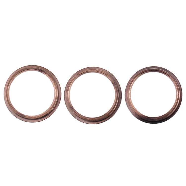 3 PCS Rear Camera Glass Lens Metal Protector Hoop Ring for iPhone 11 Pro & 11 Pro Max(Gold) - Camera Series by PMc TechLife | Online Shopping South Africa | PMc TechLife | Buy Now Pay Later Mobicred