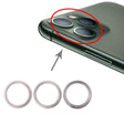 3 PCS Rear Camera Glass Lens Metal Protector Hoop Ring for iPhone 11 Pro & 11 Pro Max(Silver) - free shipping - PMc TechLife - Order now!