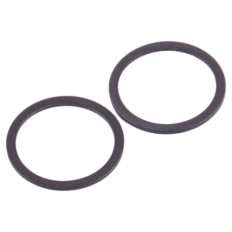 2 PCS Rear Camera Glass Lens Metal Protector Hoop Ring for iPhone 12 Mini(Black) - Camera Series by PMc TechLife | Online Shopping South Africa | PMc TechLife | Buy Now Pay Later Mobicred