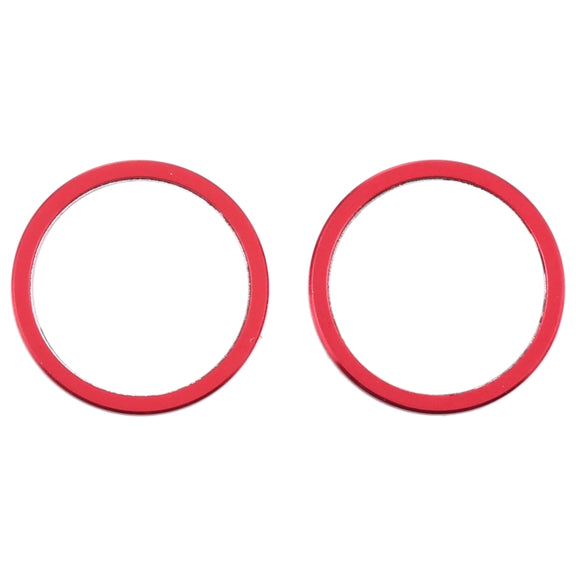 2 PCS Rear Camera Glass Lens Metal Protector Hoop Ring for iPhone 12 Mini(Red)