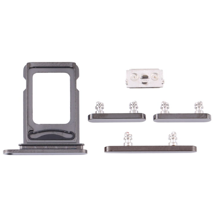 SIM Card Tray + SIM Card Tray + Side Keys for iPhone 12 Pro Max(Graphite) - Side Key & Card Tray by PMc TechLife | Online Shopping South Africa | PMc TechLife | Buy Now Pay Later Mobicred