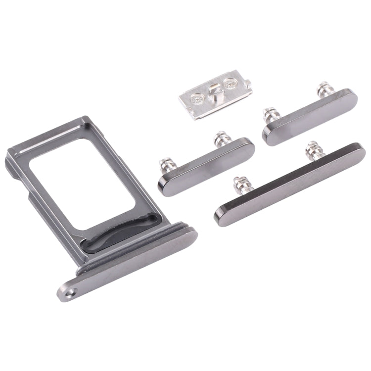 SIM Card Tray + SIM Card Tray + Side Keys for iPhone 12 Pro Max(Graphite) - Side Key & Card Tray by PMc TechLife | Online Shopping South Africa | PMc TechLife | Buy Now Pay Later Mobicred