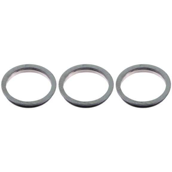 3 PCS Rear Camera Glass Lens Metal Protector Hoop Ring for iPhone 12 Pro Max(Aqua Blue)