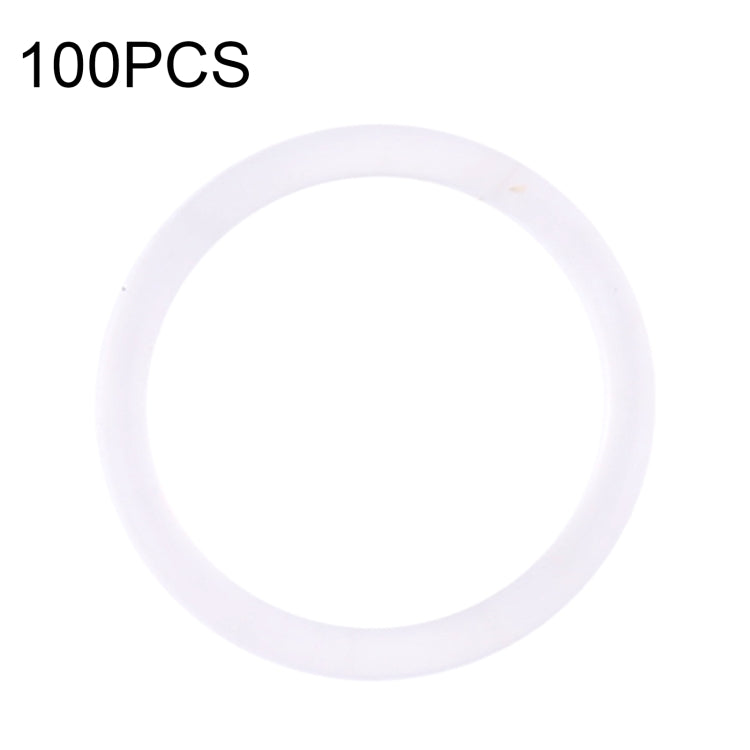 100 PCS Rear Camera Water-resistant Rings for iPhone X-12 Pro Max (White) - Others by PMc TechLife | Online Shopping South Africa | PMc TechLife | Buy Now Pay Later Mobicred
