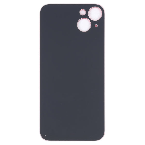For iPhone 14 Plus Easy Replacement Big Camera Hole Glass Back Battery Cover(Red)