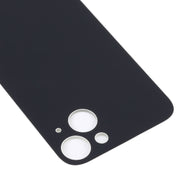 For iPhone 14 Plus Easy Replacement Big Camera Hole Glass Back Battery Cover(Silver)