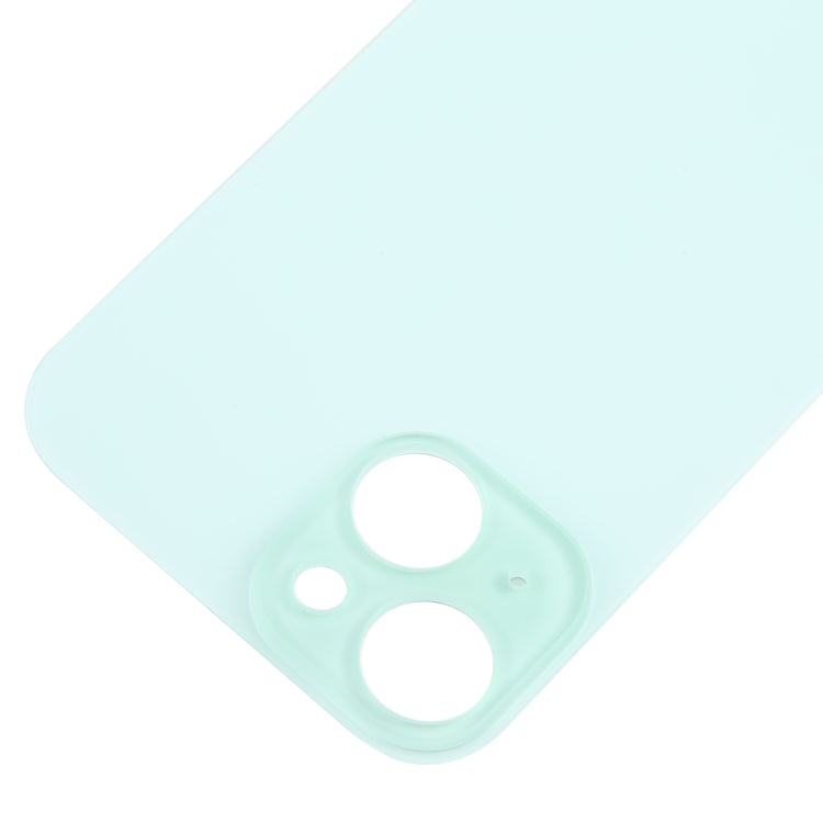 For iPhone 15 Easy Replacement Big Camera Hole Glass Back Battery Cover(Green) - Back Cover by PMC TechLife | Online Shopping South Africa | PMC TechLife | Buy Now Pay Later Mobicred