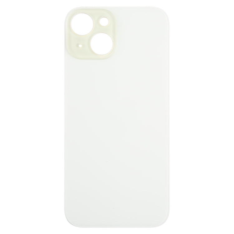 For iPhone 15 Easy Replacement Big Camera Hole Glass Back Battery Cover(Yellow) - Back Cover by PMC TechLife | Online Shopping South Africa | PMC TechLife | Buy Now Pay Later Mobicred