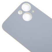 For iPhone 15 Easy Replacement Big Camera Hole Glass Back Battery Cover(Yellow)