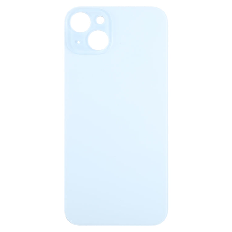 For iPhone 15 Plus Easy Replacement Big Camera Hole Glass Back Battery Cover(Blue) - Back Cover by PMC TechLife | Online Shopping South Africa | PMC TechLife