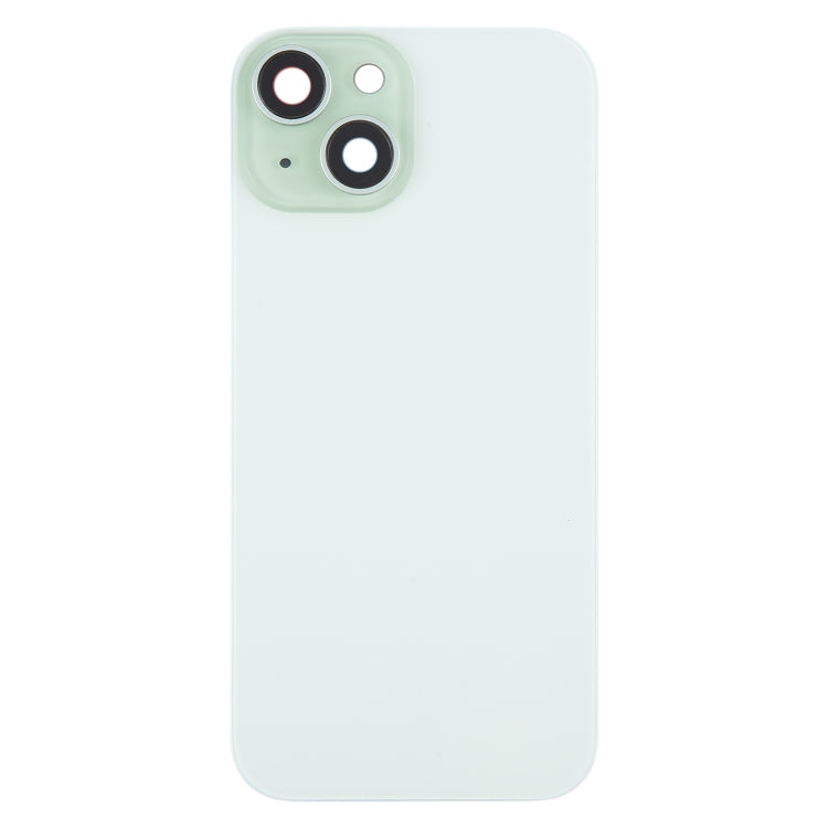 For iPhone 15 Battery Back Cover with Camera Lens Cover + MagSafe Magnet(Green) - Back Cover by PMC TechLife | Online Shopping South Africa | PMC TechLife | Buy Now Pay Later Mobicred