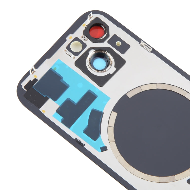 For iPhone 15 Battery Back Cover with Camera Lens Cover + MagSafe Magnet(Yellow) - Back Cover by PMC TechLife | Online Shopping South Africa | PMC TechLife | Buy Now Pay Later Mobicred