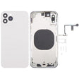 Back Cover with Appearance Imitation of iP15 Pro for iPhone XS(White) - Back Cover by PMC TechLife | Online Shopping South Africa | PMC TechLife | Buy Now Pay Later Mobicred