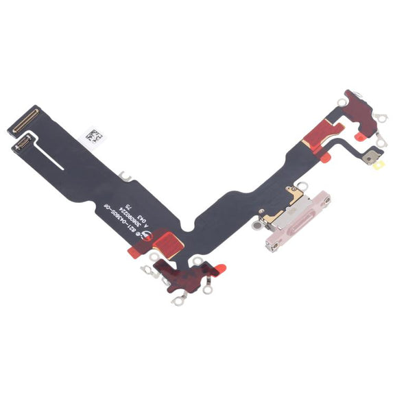 For iPhone 15 Plus Charging Port Flex Cable (Pink)