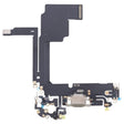 For iPhone 15 Pro Charging Port Flex Cable (Titanium Color) - Flex Cable by PMC TechLife | Online Shopping South Africa | PMC TechLife | Buy Now Pay Later Mobicred