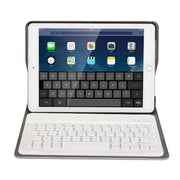 Detachable Bluetooth Keyboard + Horizontal Flip Leather Tablet Case with Holder for iPad Pro 9.7 inch, iPad Air, iPad Air 2, iPad 9.7 inch (2017), iPad 9.7 inch (2018) (Gold)