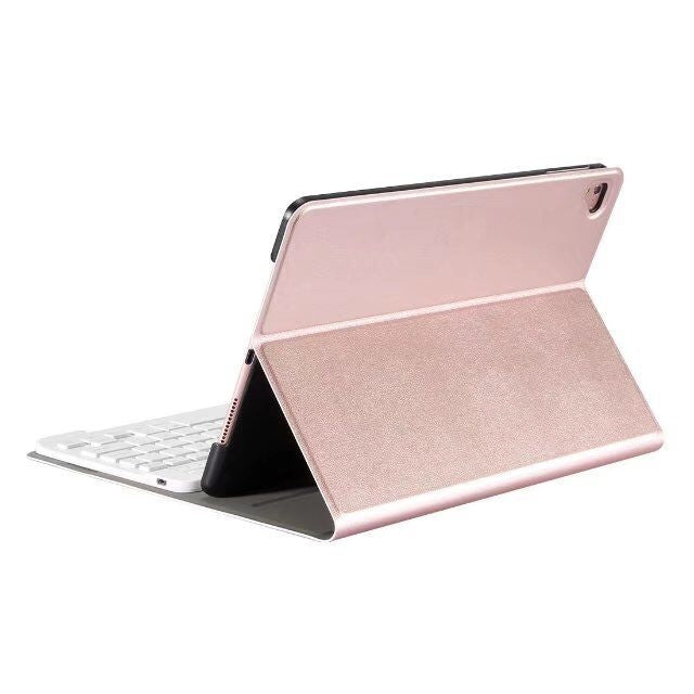 Detachable Bluetooth Keyboard + Horizontal Flip Leather Tablet Case with Holder for iPad Pro 9.7 inch, iPad Air, iPad Air 2, iPad 9.7 inch (2017), iPad 9.7 inch (2018) (Rose Gold) - For iPad Pro by PMC TechLife | Online Shopping South Africa | PMC TechLife