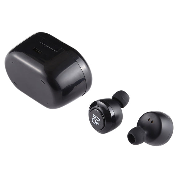 Air Twins TWS1 Bluetooth V5.0 Wireless Stereo Earphones with Magnetic Charging Box(Black)