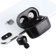 Air Twins TWS1 Bluetooth V5.0 Wireless Stereo Earphones with Magnetic Charging Box(Black)